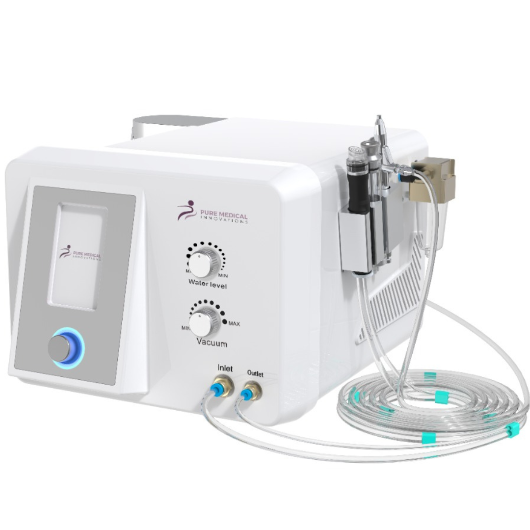Untitled design-15 Pure Spa Hydro system with advanced hydrodermabrasion features, showcasing powerful German motor and suction for effective skin rejuvenation treatments.